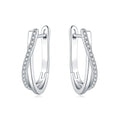 925 Silver Star Hoop Earrings - Twisted Line Jewelry